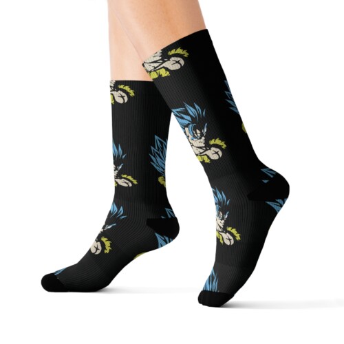 Gogeta SSB Smirk Dragon Ball Anime Socks