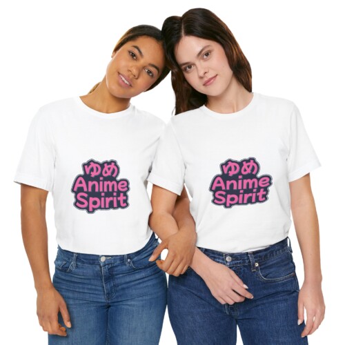 Anime Spirit Text Design Unisex Jersey Short Sleeve T Shirt