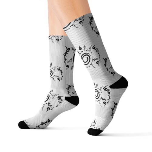 Naruto Trigram Pattern Anime Socks