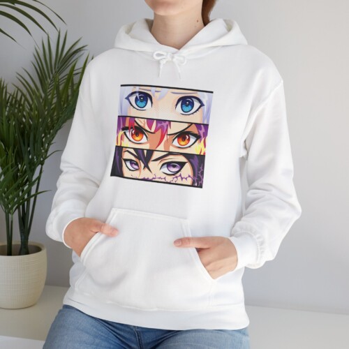 Anime Girls And Boys Eyes Unisex Hoodie Men Women