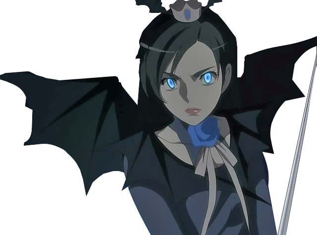 Diva Blood blue eyes glowing | https://animemotivation.com/halloween-anime-characters/