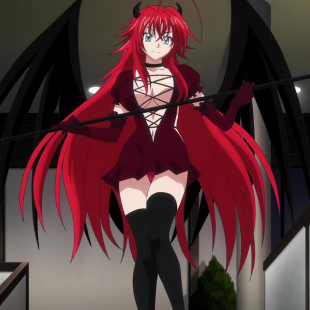 Rias Gremory High School DxD devil | https://animemotivation.com/halloween-anime-characters/