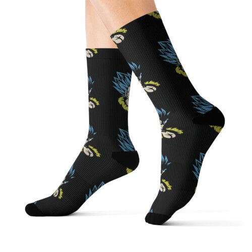 Gogeta SSB Smirk Dragon Ball Anime Socks