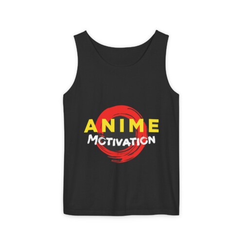 Unisex Tank Top Anime Motivation Text Logo