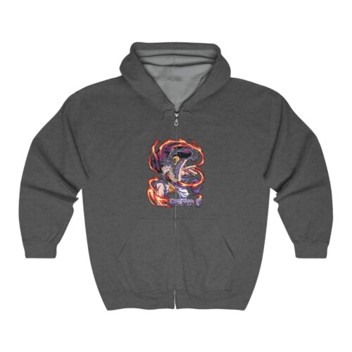 Monkey D Luffy Gear 5 Zip Hoodie - Unisex Sweatshirt