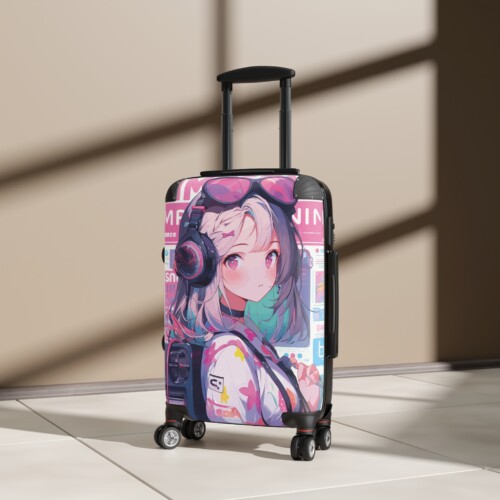 Suitcase Luggage Travel Kawaii Anime Pop Art Girl