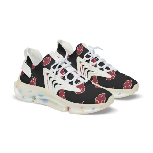 Men's Mesh Sneakers Akatsuki Anime Art Naruto