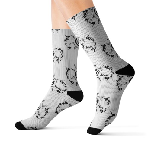 Naruto Trigram Pattern Anime Socks