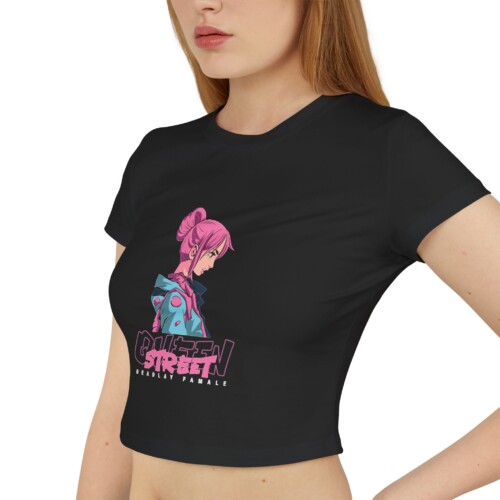 Women's Baby Tee Queen Street Anime Art