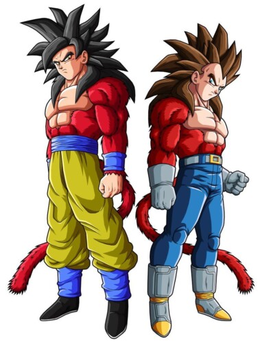 ss4 goku and ss4 vegeta